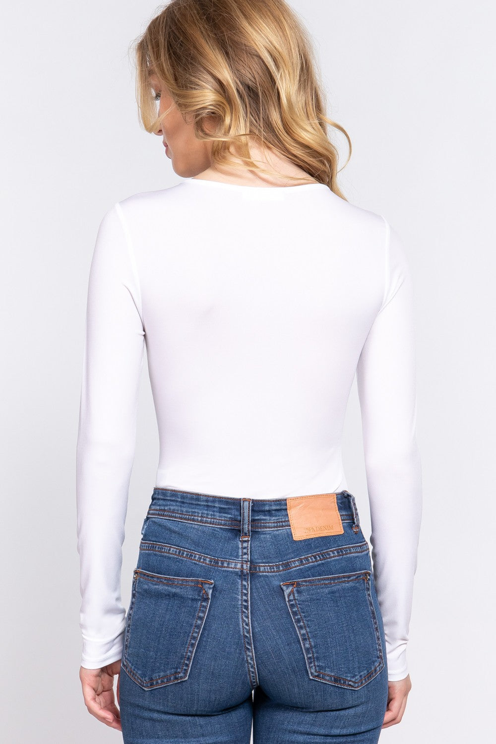 Body manga larga licra