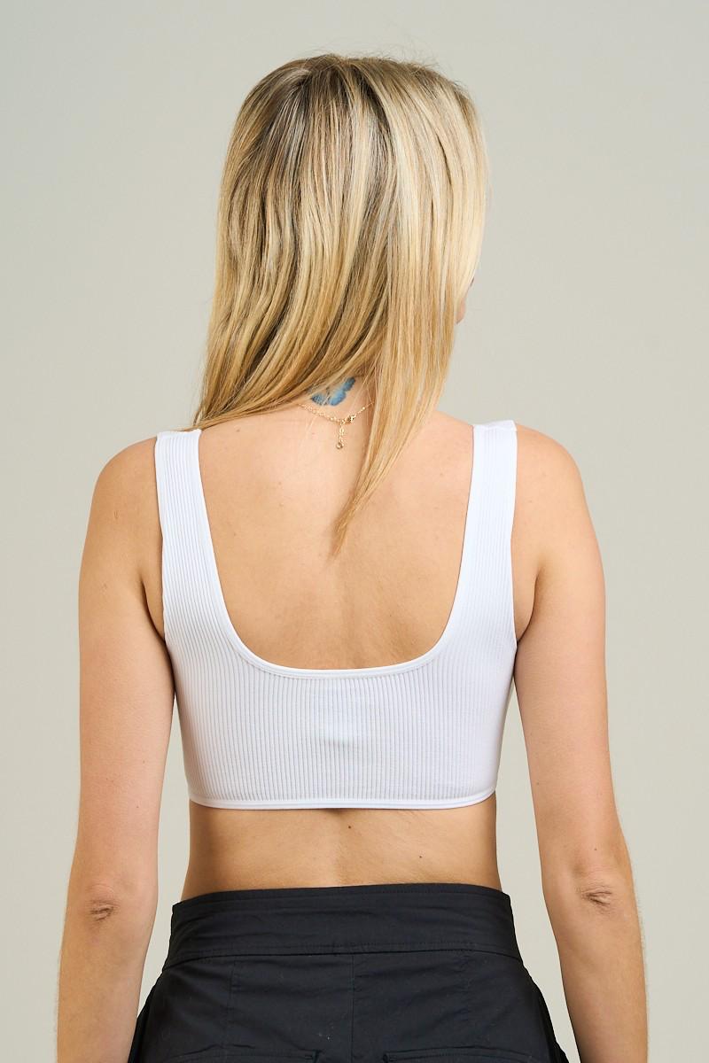 Top underwear canalé