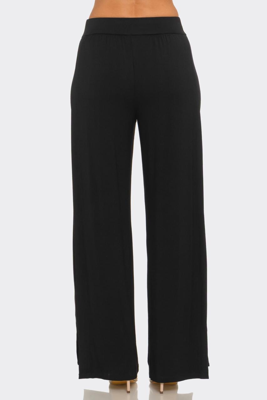 Pantalón algodón wide lateral canalé