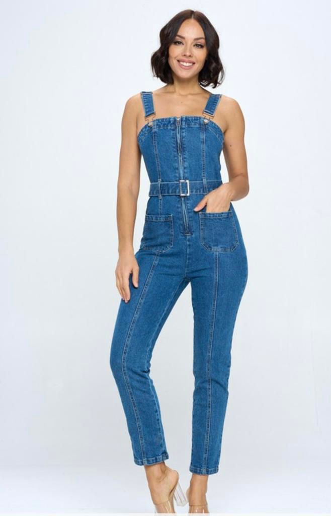 Overol cargo Denim Dark