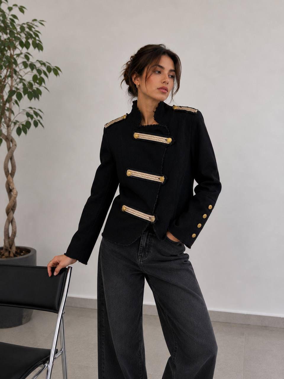 Blazer Denim militar