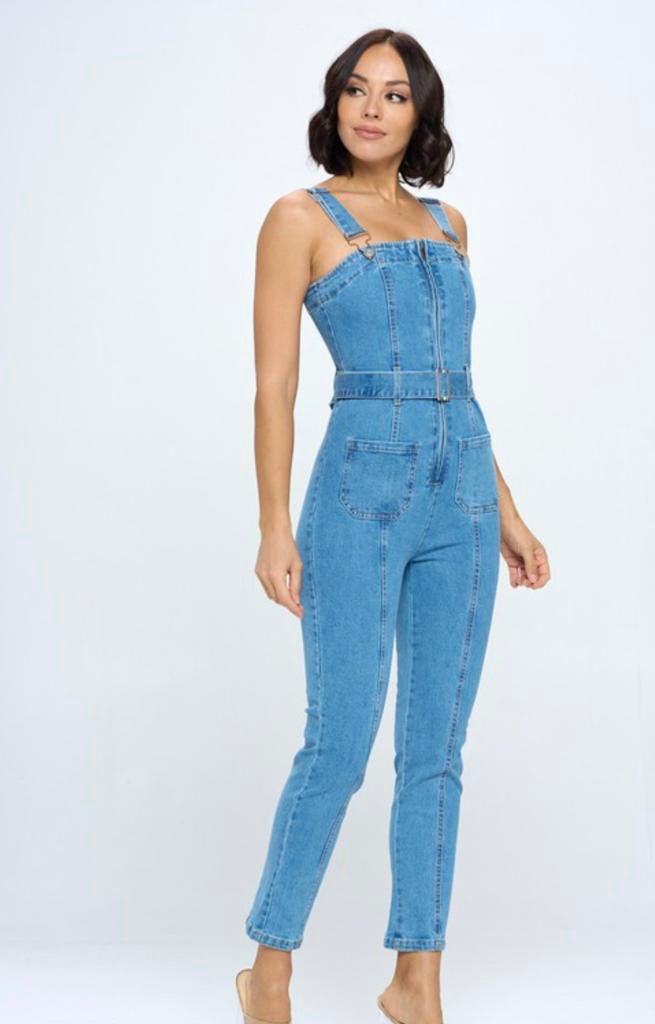 Overol cargo Denim Light