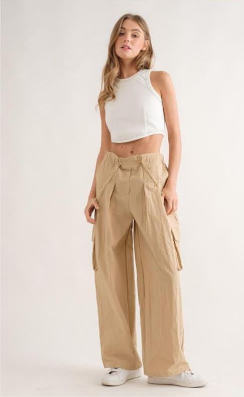 Pantalón Parachute cargo Kaki