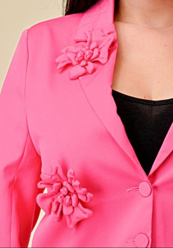 Set Short y Blazer crop flores Fiusha