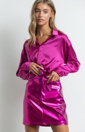 Mini falda metalizada Fiusha