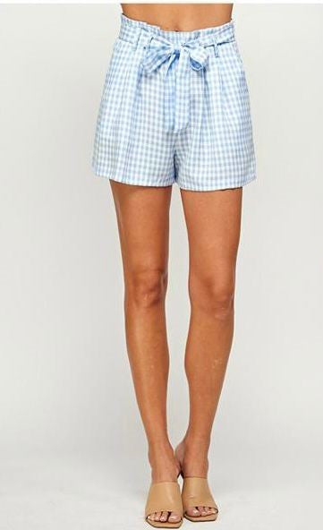 Short cuadro vichy Azul