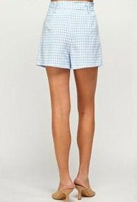 Short cuadro vichy Azul