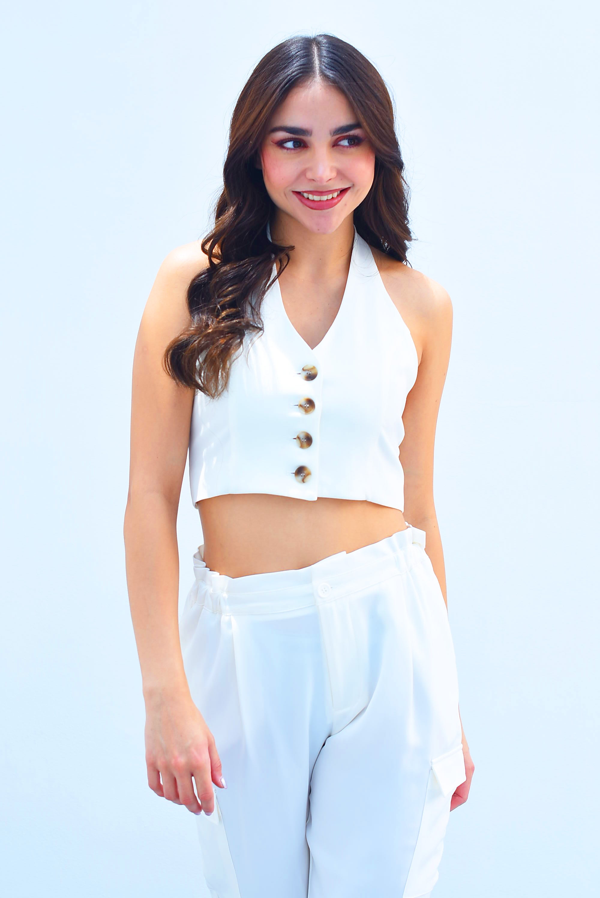 Set Jogger cargo y Chaleco Blanco