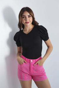 Fashion Styled Short Denim Brillos Fiusha