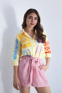 Fashion Styled Short cuadro vichy Rosa