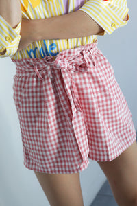 Fashion Styled Short cuadro vichy Rosa