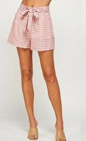 Short cuadro vichy Rosa