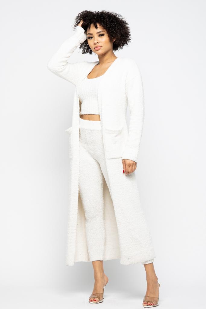 Set de 3 piezas Teddy Ivory