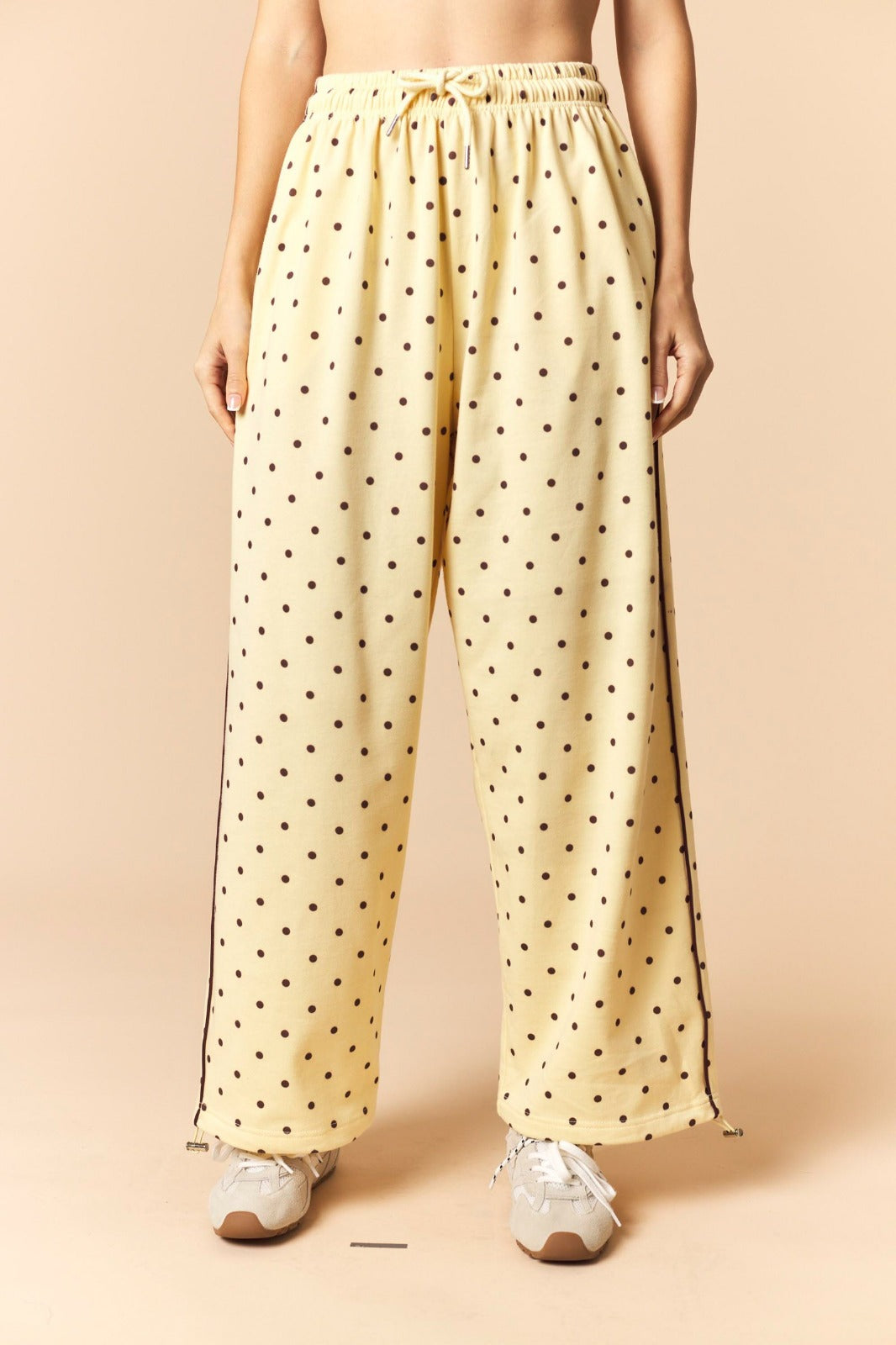 Pantalón polka dots tobillos jareta