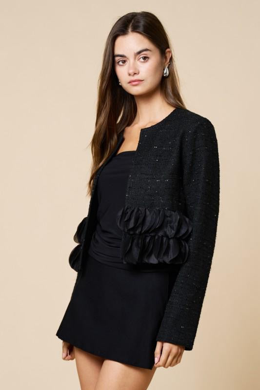 Blazer tira pétalos