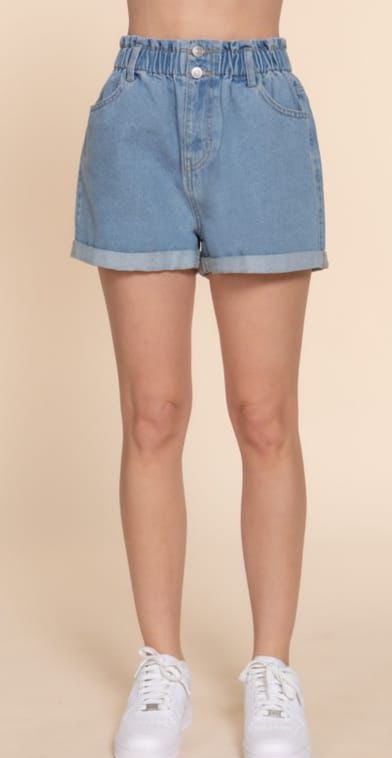 Short Mom Denim Light