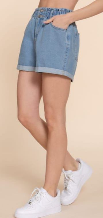 Short Mom Denim Light