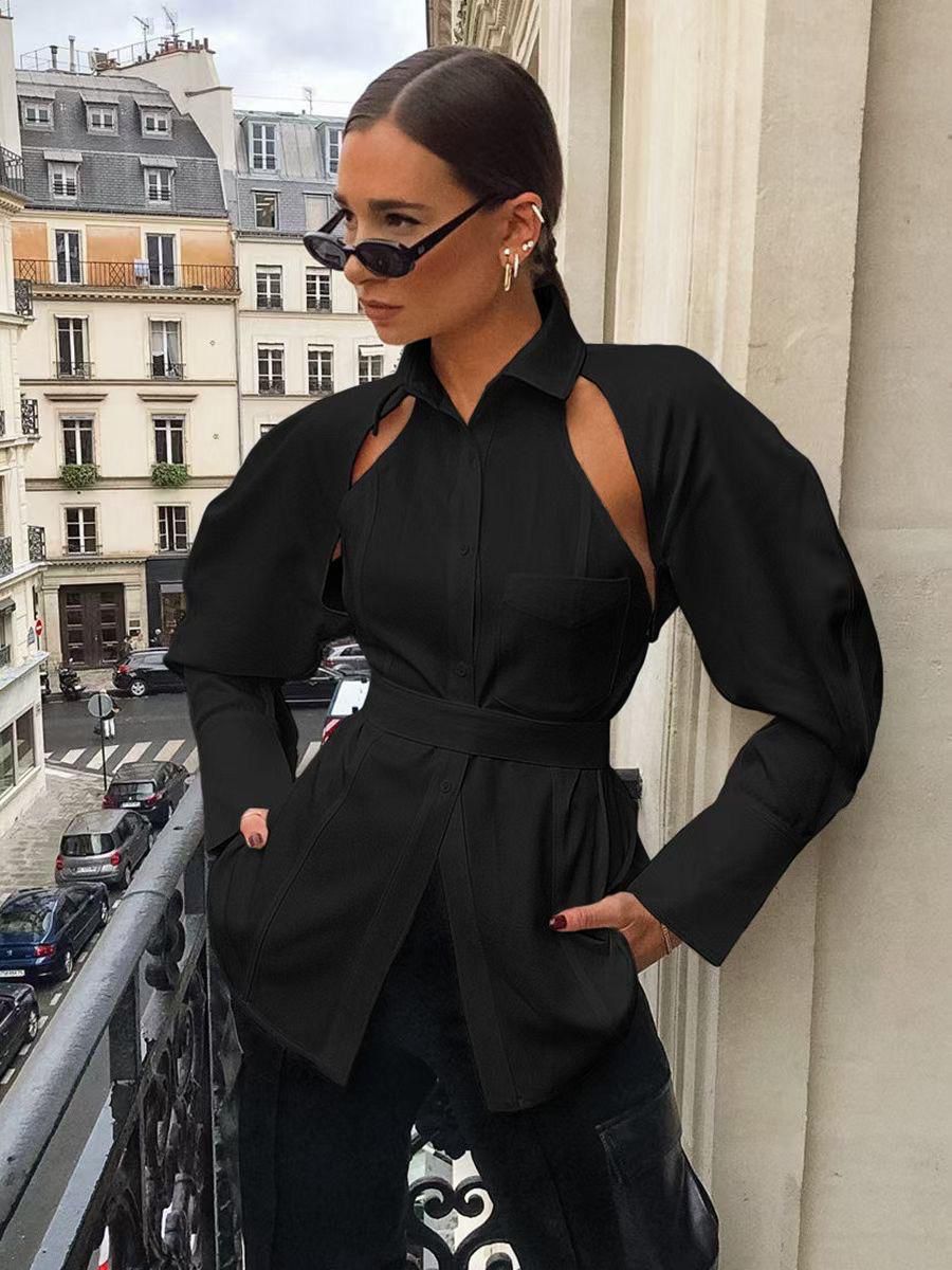 Camisa cut-out cinta