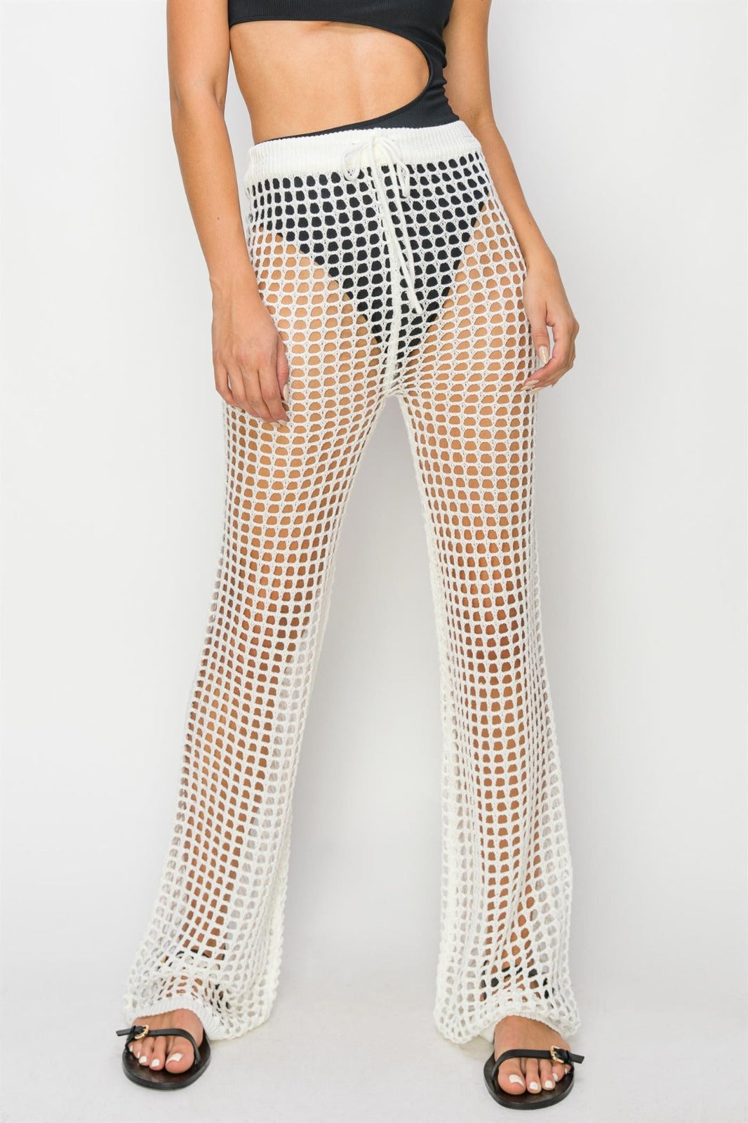 Pantalón crochet Blanco