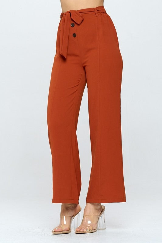 Pantalón pierna botones cinta Shedron