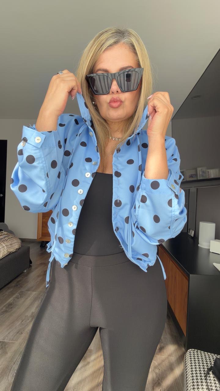 Chamarra polka dots jaretas