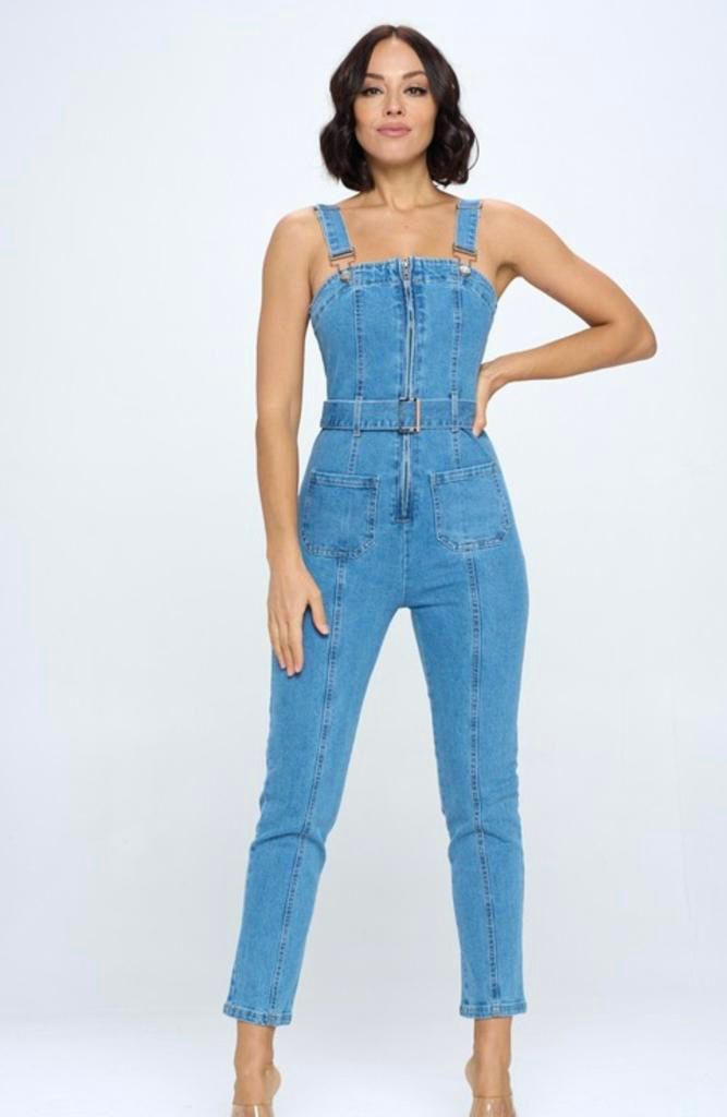 Overol cargo Denim Light