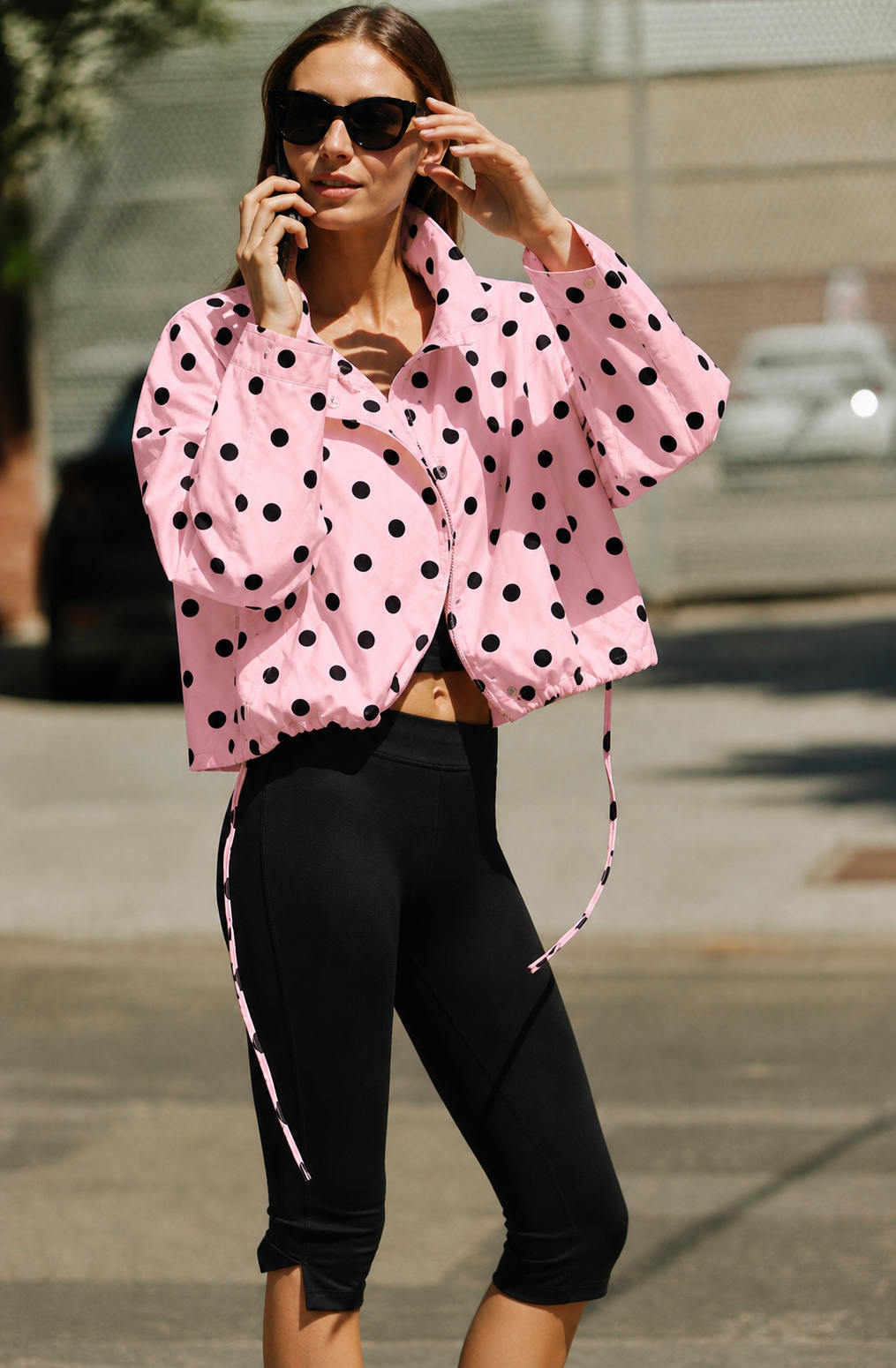 Chamarra polka dots jaretas