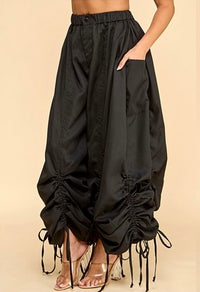 Fashion Styled Pantalón super wide drapeado Negro