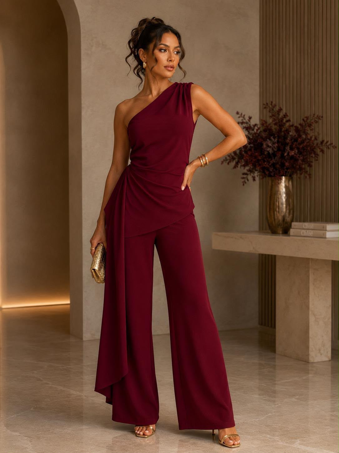 Jumpsuit asimétrico cinta