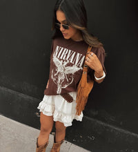 Fashion Styled T-Shirt Nirvana Chocolate