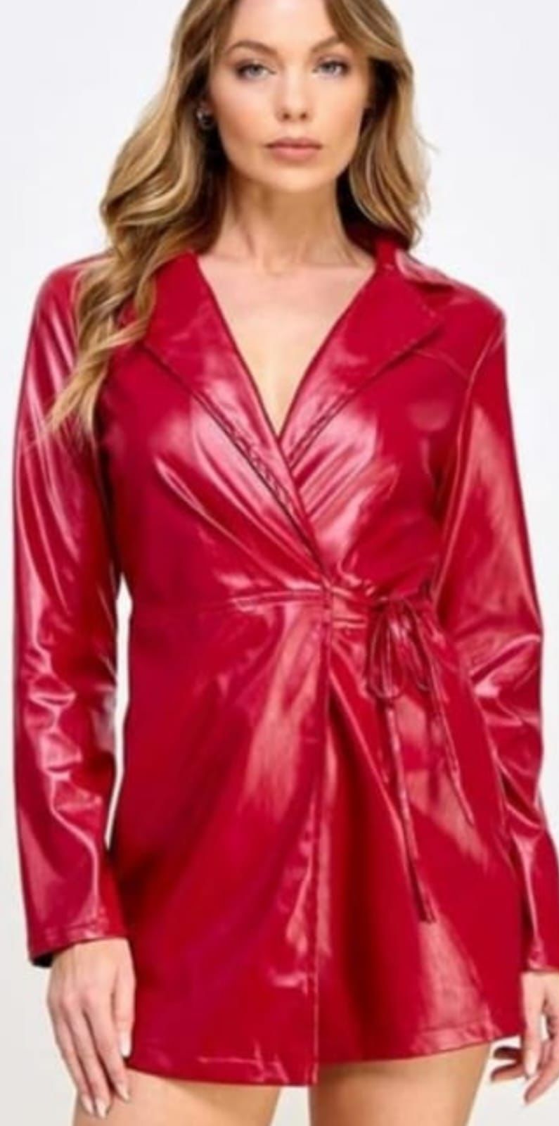 Romper vinipiel manga larga Tinto