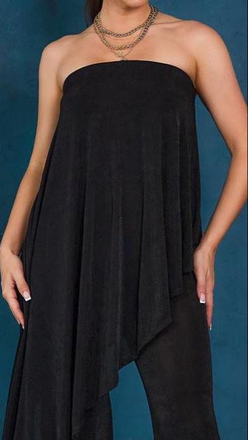 Jumpsuit capa licra Negro