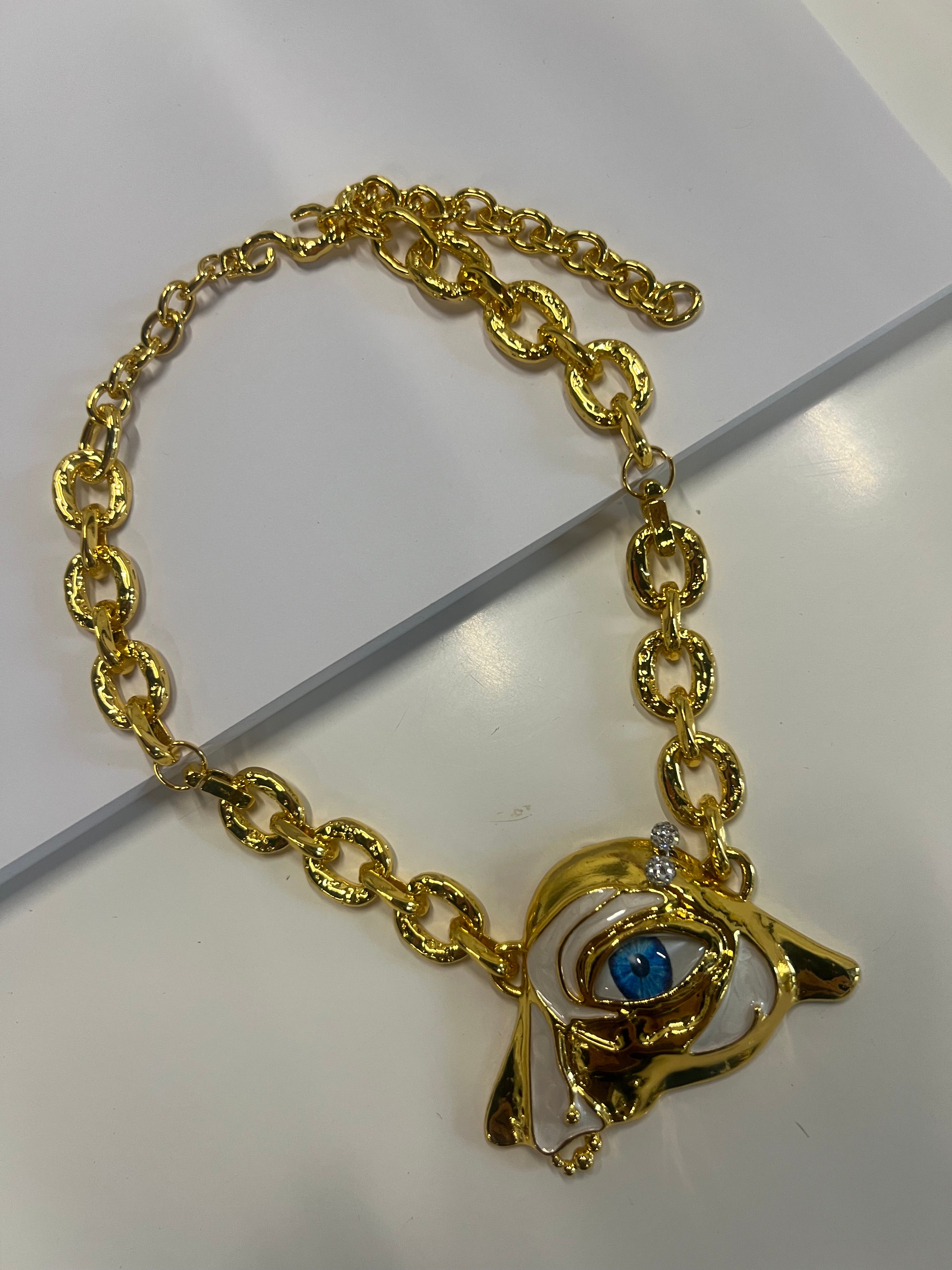 Collar ojo chunky