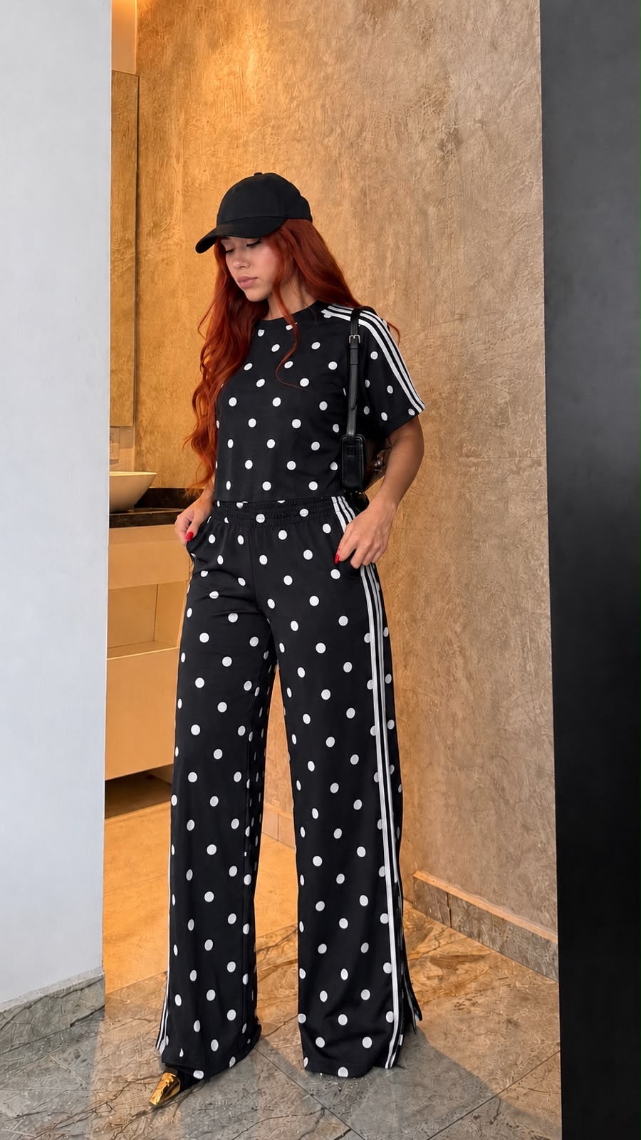 Set Pantalón y Blusa track polka dots