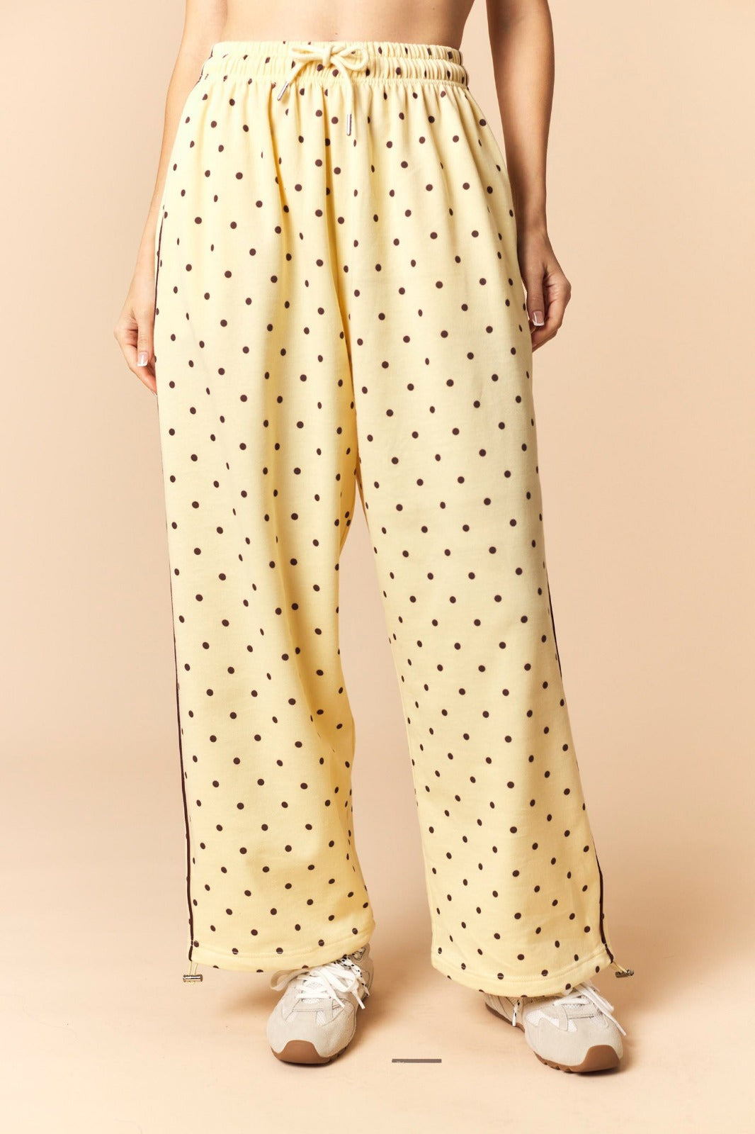 Pantalón polka dots tobillos jareta