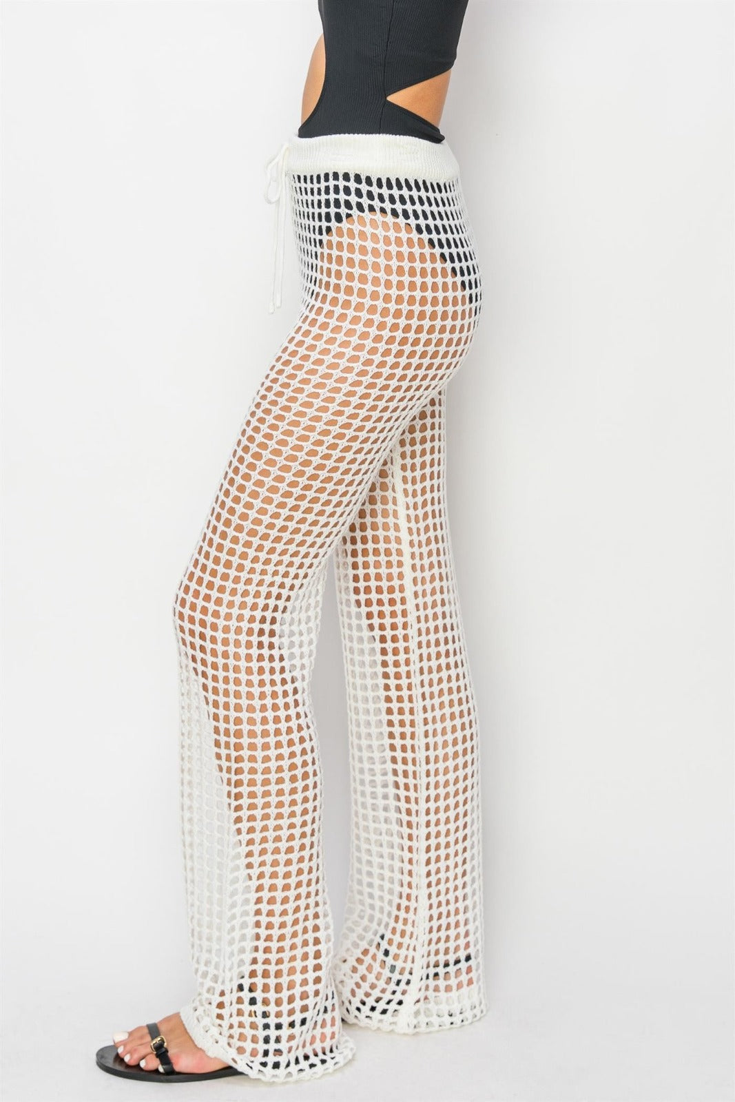 Pantalón crochet Blanco