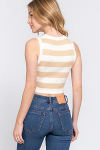 Fashion Styled Top rayas marineras Moka