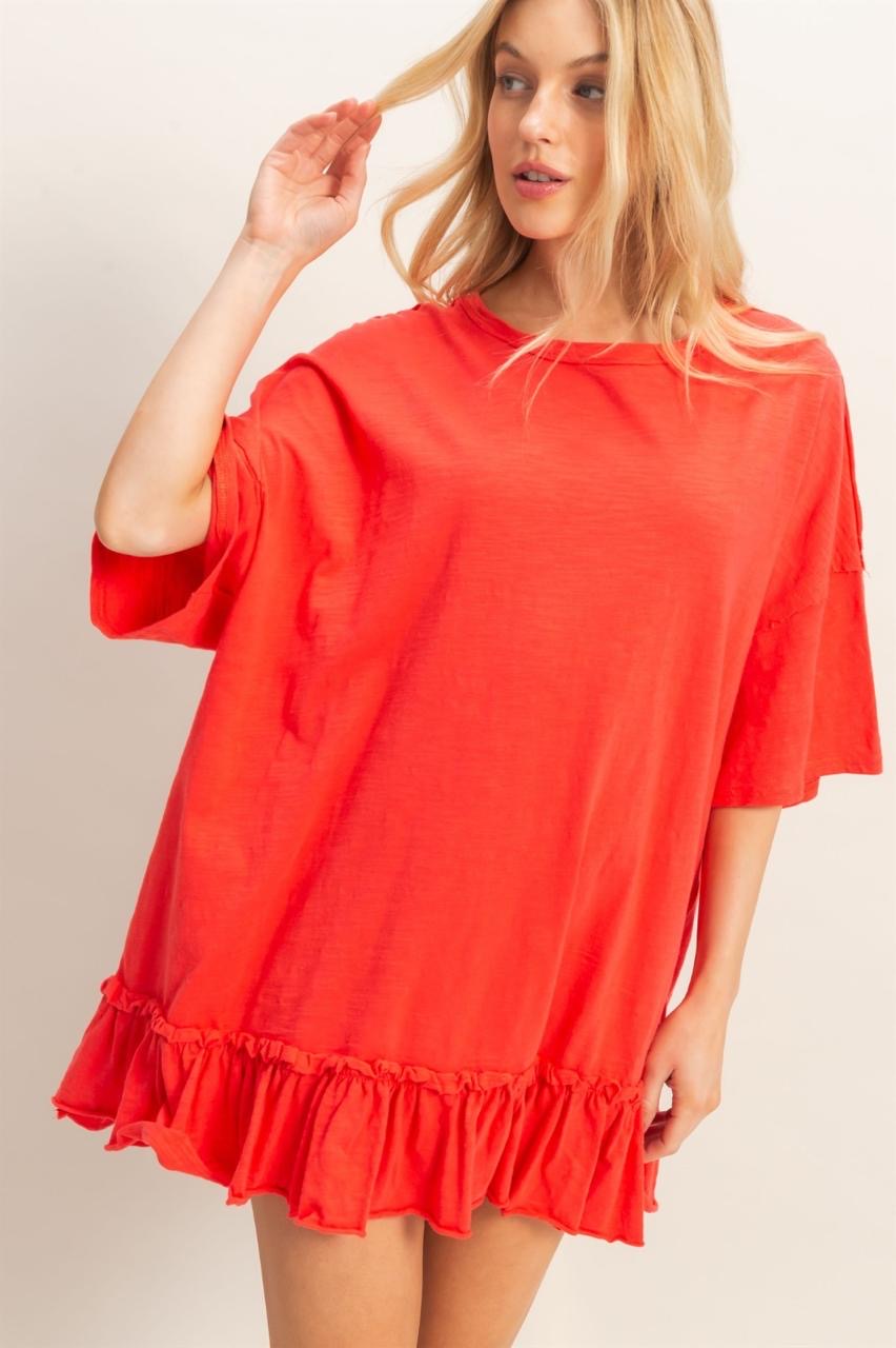 T-Shirt oversize olán