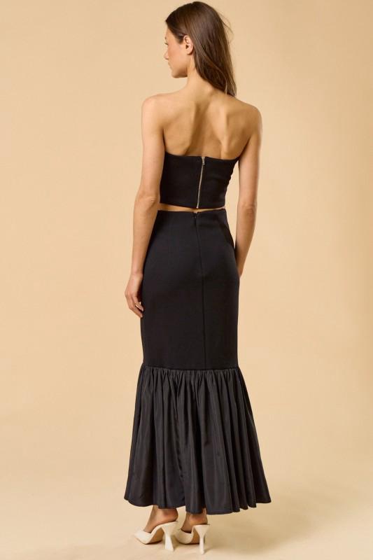 Set Falda olán y Top strapless