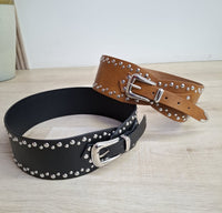 Fashion Styled Cinturón estoperoles Negro