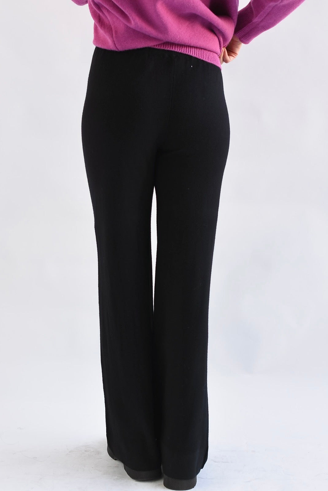 Pantalón de punto jareta Negro