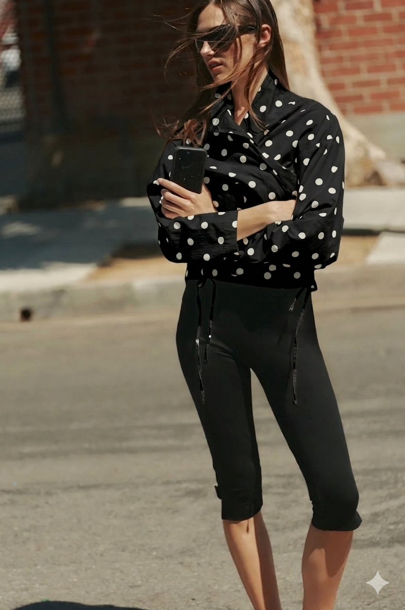 Chamarra polka dots jaretas