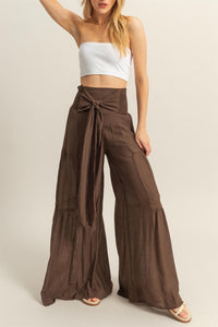 Fashion Styled Pantalón boho cinta Espresso