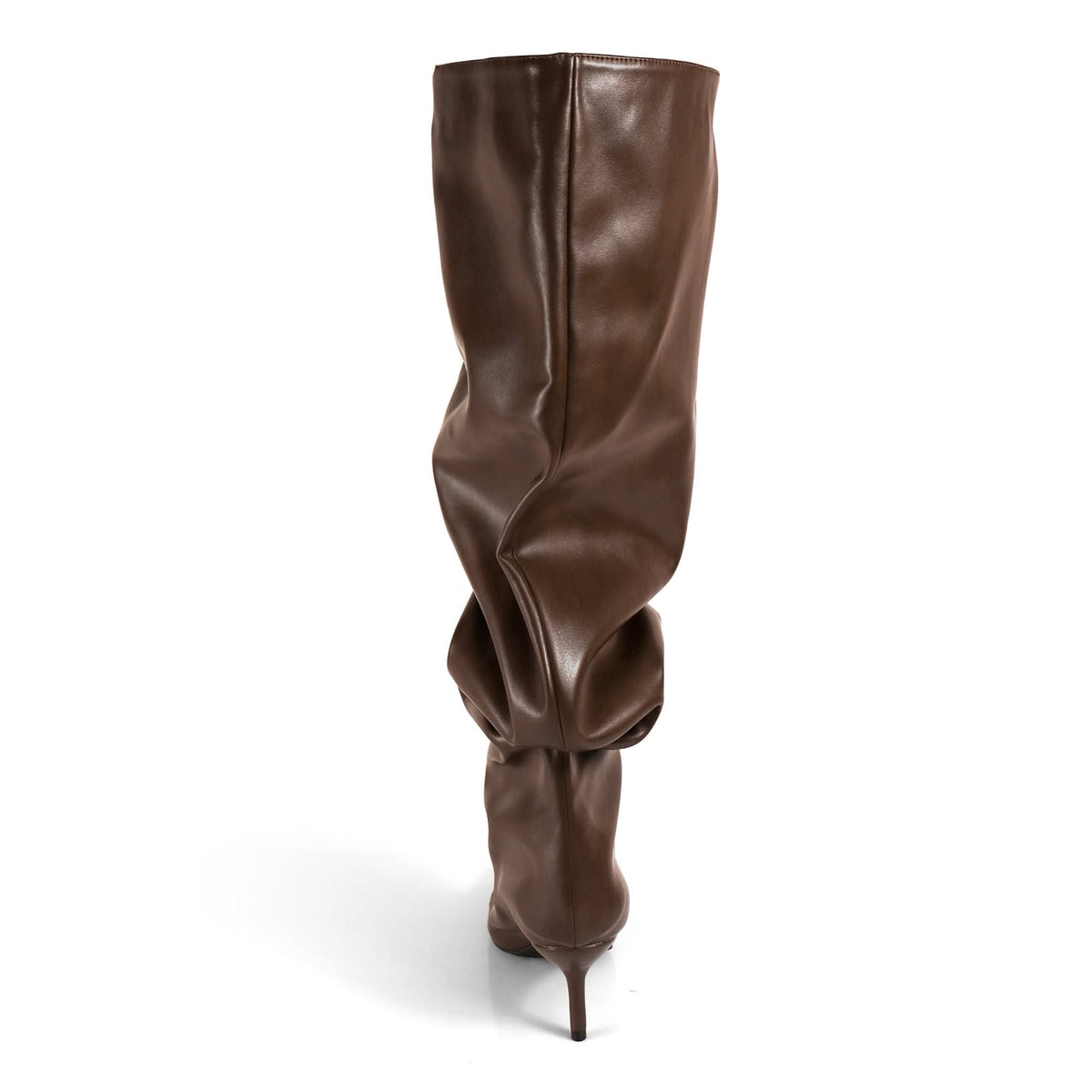 Bota larga slouchy vinipiel
