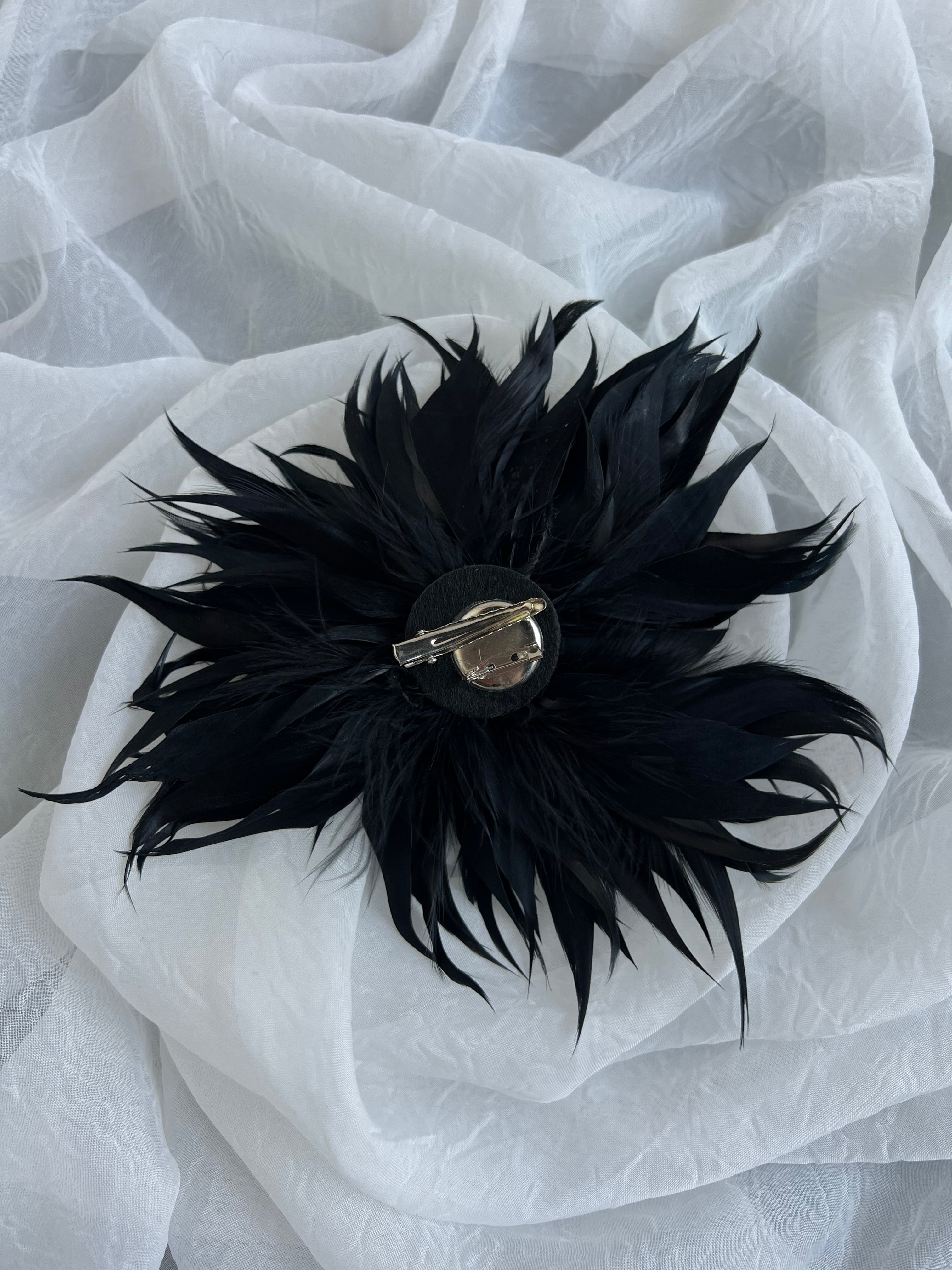 Broche plumas
