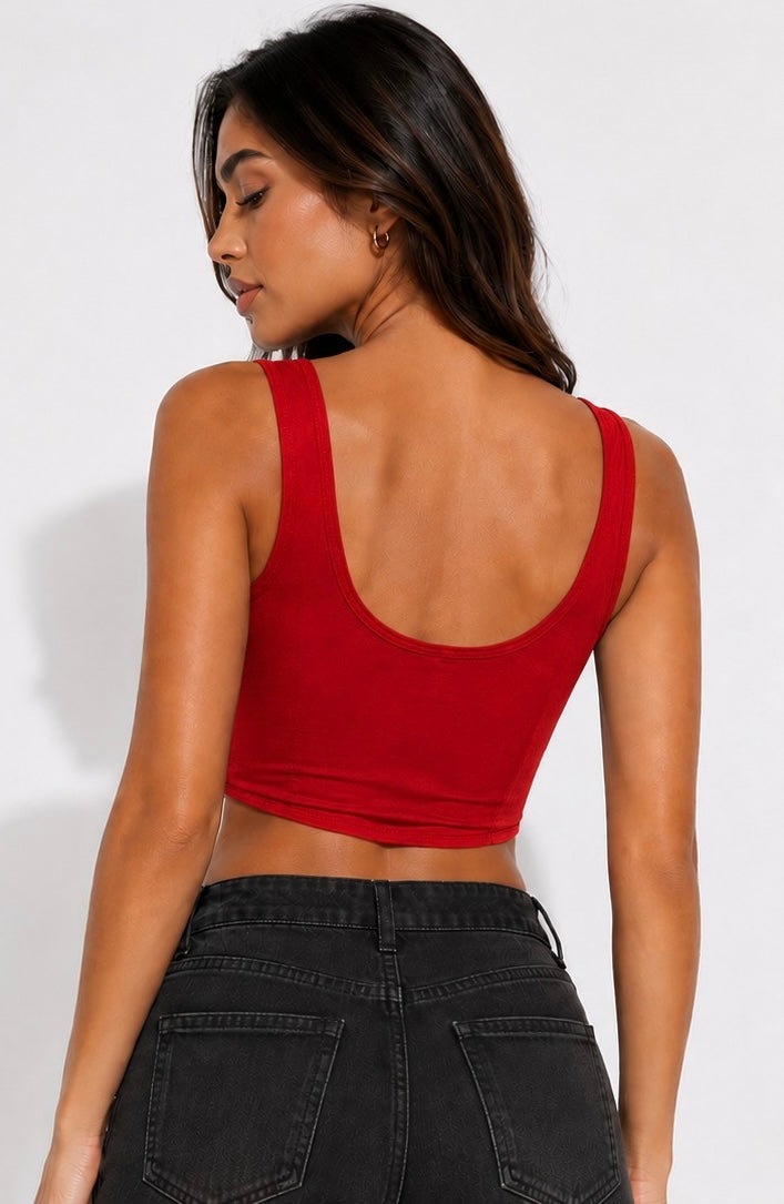 Top corsetero mesh
