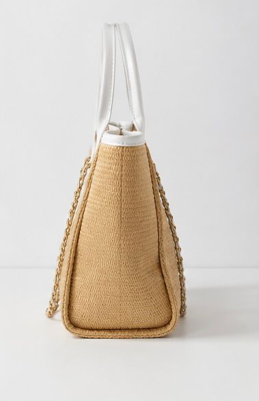Bolso tote rafia cadena