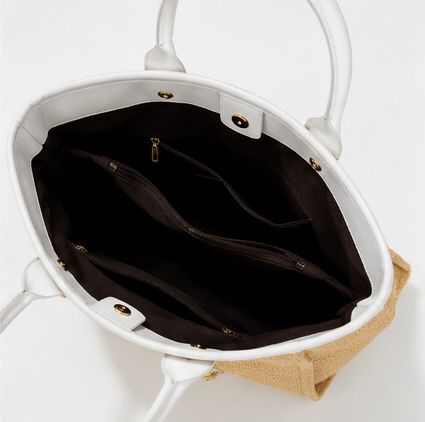 Bolso tote rafia cadena