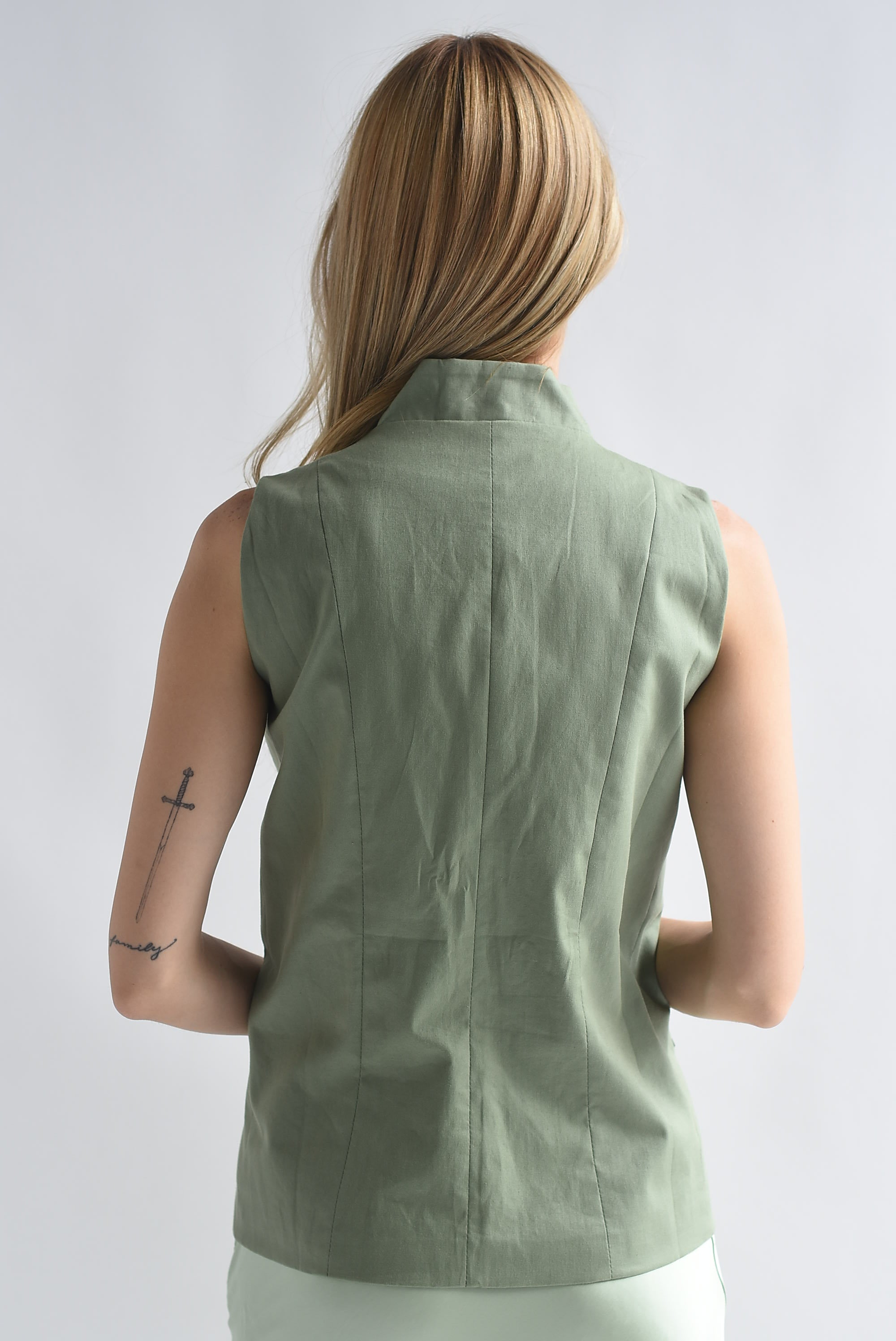 Chaleco militar Chinese perlas