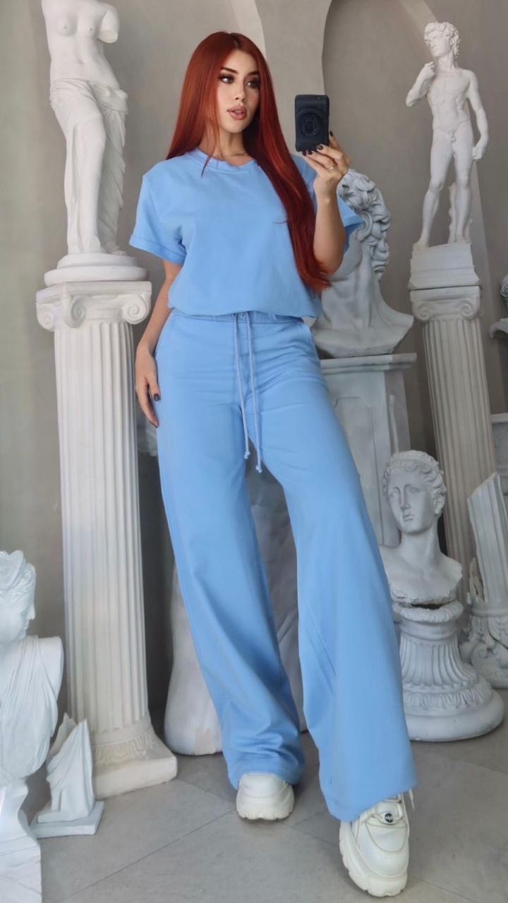 Set Pantalón y Blusa jareta algodón